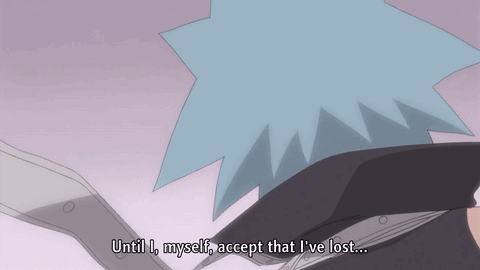 Cartoon Saying Until Myself Accept That I Lost GIF
