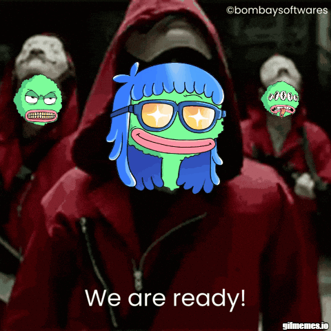 A Cartoon Character Says We Are Ready In A Red Jacket GIF