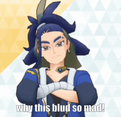 Cartoon Saying Why This Blud So Mad GIF