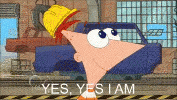 A Cartoon Character Says Yes Yes I Am GIF