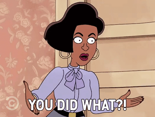 A Cartoon Character Says You Did What GIF