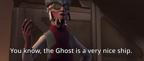A Cartoon Character Says " You Know The Ghost Is A Very Nice Ship .. " GIF