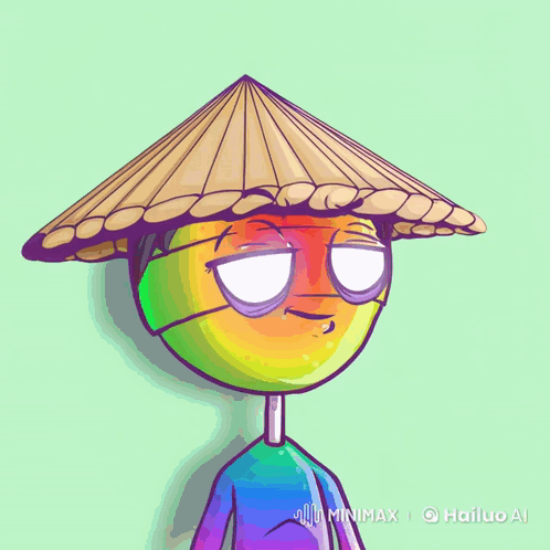 A Cartoon Character Wearing A Conical Hat With The Words You 'Re So Sweet Mf GIF
