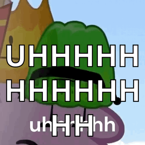 A Cartoon Character Wearing A Green Hat And A Crown Says Uhhhhh GIF
