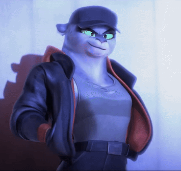 Cartoon Character Wearing Hat And Jacket GIF