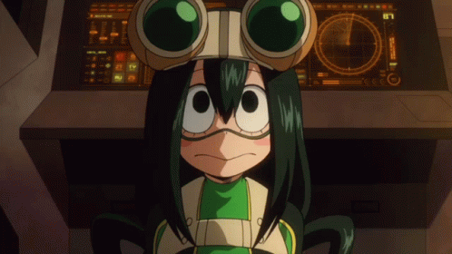 A Cartoon Character Wearing A Helmet And Goggles Is Looking At Something GIF