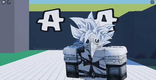 A Cartoon Character Wearing A Mask With The Letters A And A On The Bottom GIF