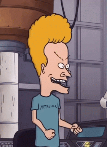 A Cartoon Character Wearing A Metallica T-Shirt GIF