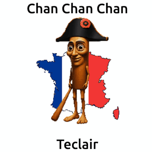 A Cartoon Character Wearing A Napoleon Hat And Holding A Baseball Bat GIF