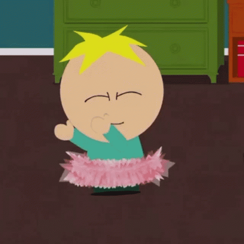 A Cartoon Character Wearing A Pink Tutu GIF