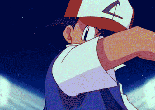 a cartoon character wearing a red and white hat with the letter a on it