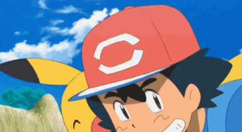 a cartoon character wearing a red hat with the letter c on it .