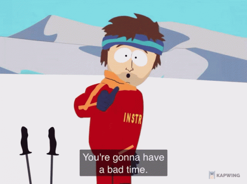 A Cartoon Character Wearing A Red Shirt That Says Instruct On It GIF