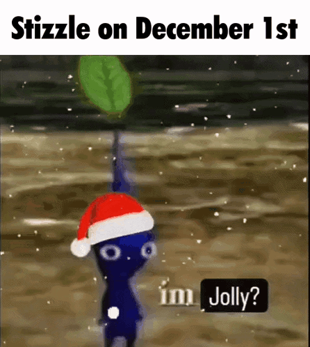 A Cartoon Character Wearing A Santa Hat Is Asking If He Is Jolly GIF