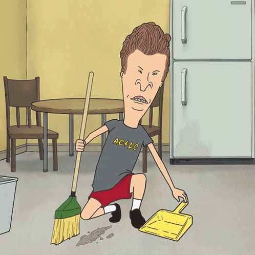 A Cartoon Character Wearing A Shirt That Says Ac/dc GIF