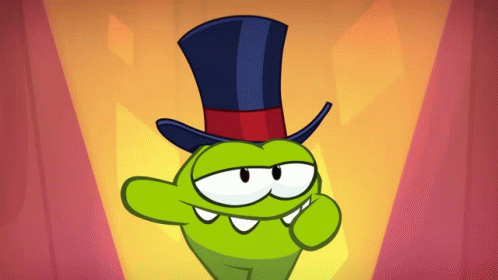 A Cartoon Character Wearing A Top Hat With A Red Stripe GIF