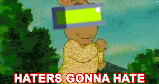 A Cartoon Character Wearing A Virtual Reality Headset With The Words Haters Gonna Hate Written Below Him GIF