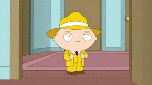 A Cartoon Character Wearing A Yellow Hat And A Yellow Suit GIF