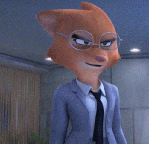 Cartoon Character With Glasses And Blue Jacket GIF