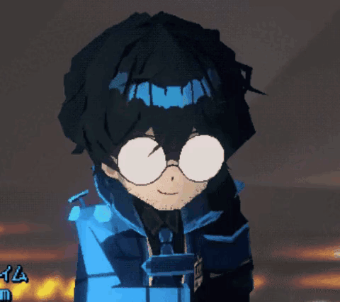 A Cartoon Character Wearing Glasses And A Headband With The Number 14 On It GIF