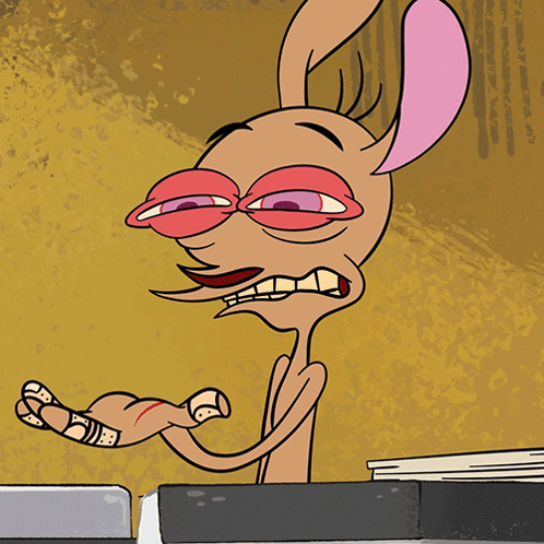 a cartoon character with a bandage on his arm