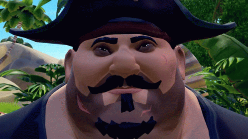 A Cartoon Character With A Beard And Mustache Is Wearing A Hat GIF
