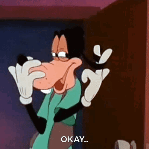 A Cartoon Character With A Big Nose Is Holding A Phone And Saying Okay . GIF