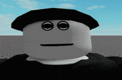 A Cartoon Character With A Black Hat And A Smiley Face GIF