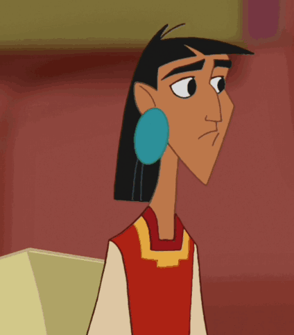 A Cartoon Character With A Blue Earring On His Right Ear GIF