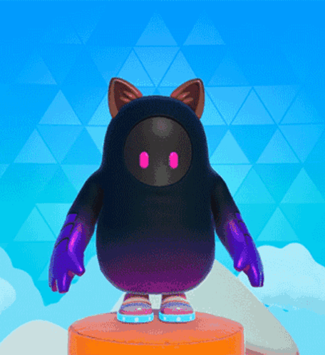 A Cartoon Character With A Cat Ear On His Head GIF