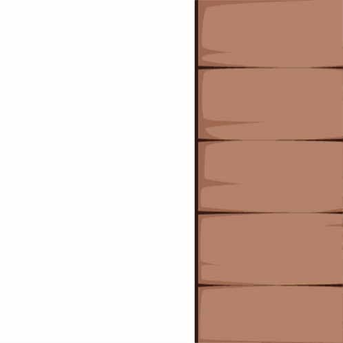 A Cartoon Character With A Cat On His Head Peeking Over A Wooden Wall GIF