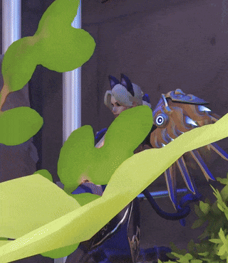 A Cartoon Character With A Cat 'S Ears And A Blue Eye GIF