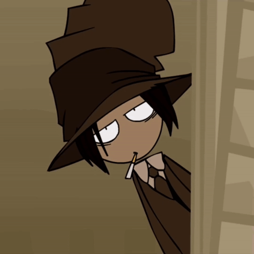 A Cartoon Character With A Cigarette In His Mouth GIF