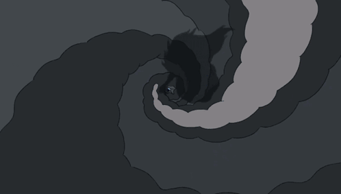 A Cartoon Character With A Crown On Her Head Is Floating In The Air GIF