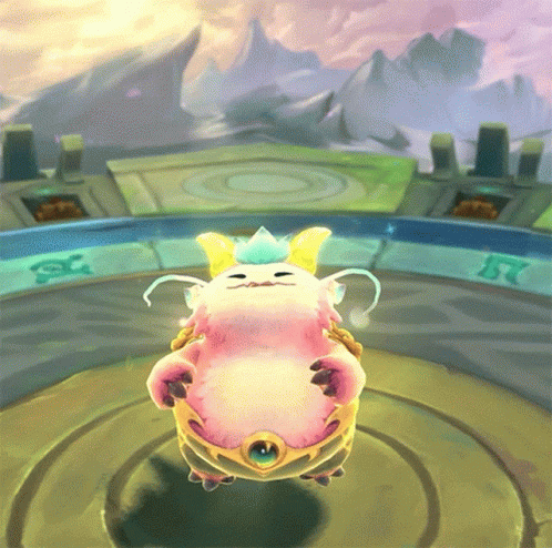 A Cartoon Character With A Crown On Its Head Is Sitting In A Circle With The Letters Sc On It GIF