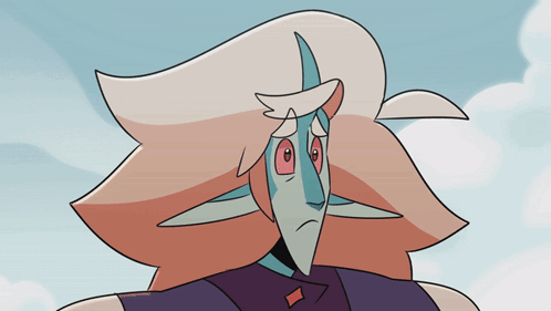 Surprised Cartoon Character With Diamond Chest GIF