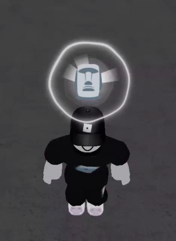 A Cartoon Character With A Glowing Circle Around Their Head GIF