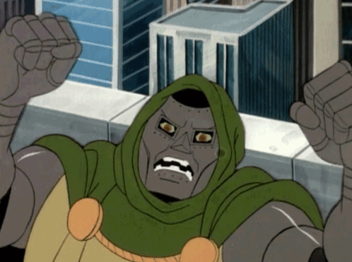 A Cartoon Character With A Green Cape And A Hood GIF