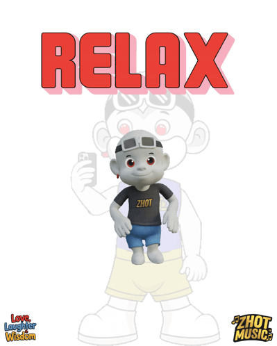 A Cartoon Character With A Headband That Says ' Zhot ' On It GIF