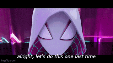 A Cartoon Character With A Hood On Says `` Alright , Let 'S Do This One Last Time '' GIF