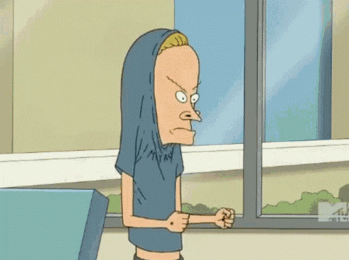 A Cartoon Character With A Hoodie On His Head Is Looking Out A Window GIF