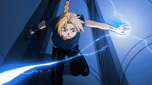A Cartoon Character With A Lightning Bolt Coming From His Hand GIF