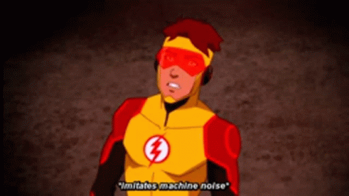 A Cartoon Character With A Lightning Bolt On His Chest GIF