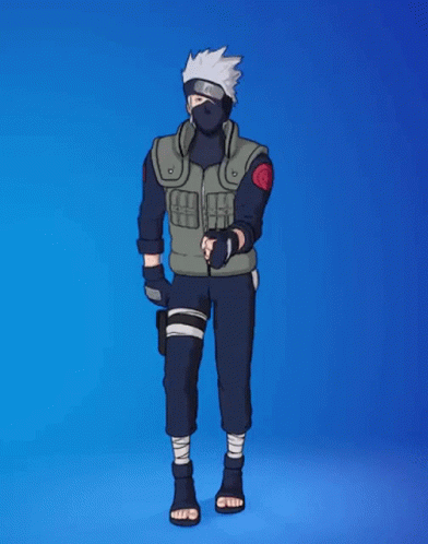 A Cartoon Character With A Mask On His Face Is Waving His Hand . GIF