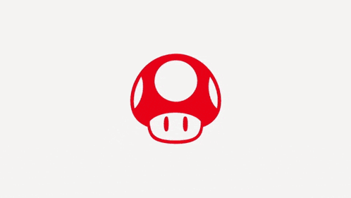 A Cartoon Character With A Mushroom On His Head GIF