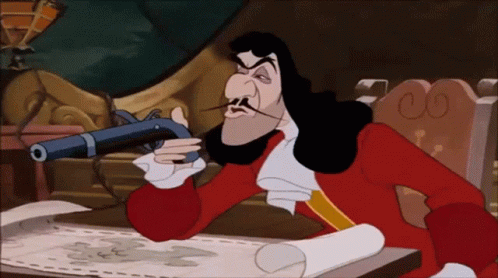 A Cartoon Character With A Mustache Is Holding A Gun In His Hand GIF