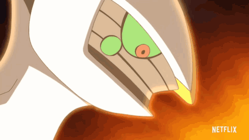 A Cartoon Character With A Netflix Logo Behind It GIF