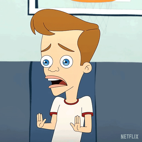 A Cartoon Character With A Netflix Logo On The Bottom GIF