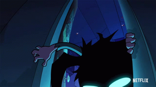 A Cartoon Character With A Netflix Logo On The Bottom Right GIF