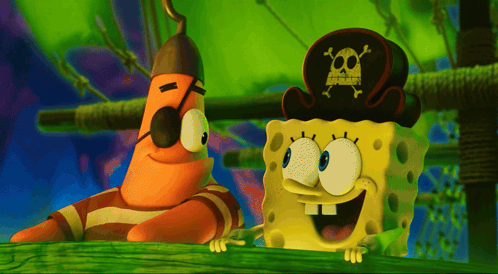 A Cartoon Character With A Pirate Hat On GIF